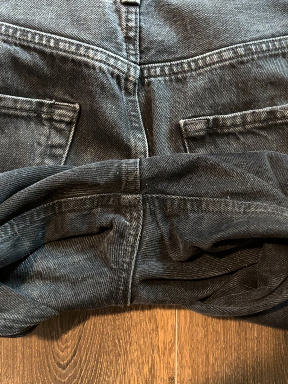 Citizens of Humanity Ayla Raw Edge black Wide Leg jeans size 30 - Picture 7 of 9